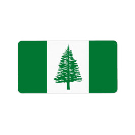 Norfolk Island flagga Adressetikett