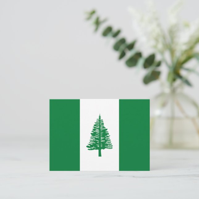 Norfolk Island flagga Anteckningskort (Stående Fram)