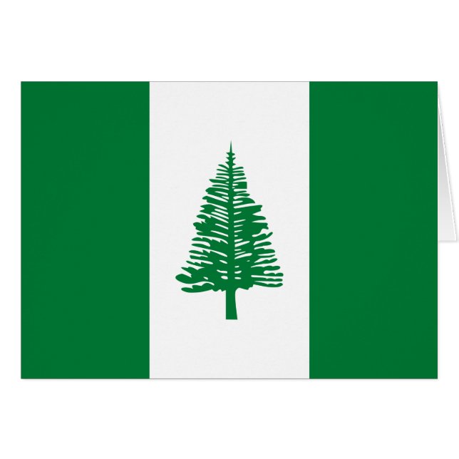 Norfolk Island Flagga Hälsningskort (Framsidan Horizontal)