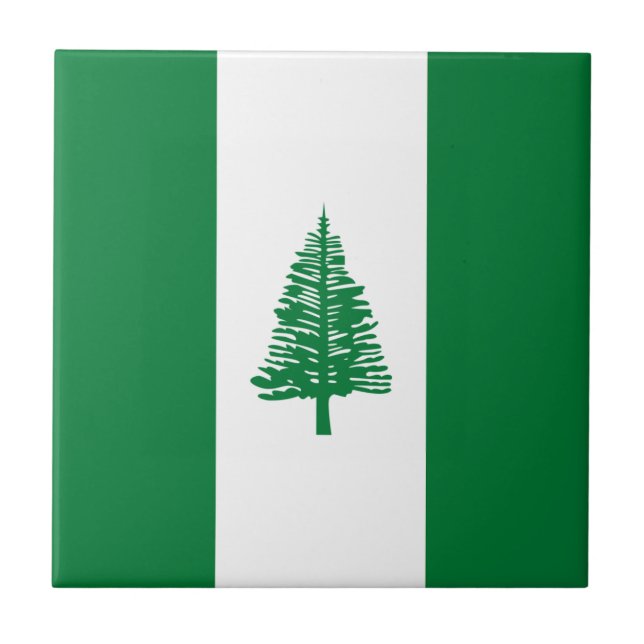 Norfolk Island Flagga Kakelplatta (Framsidan)