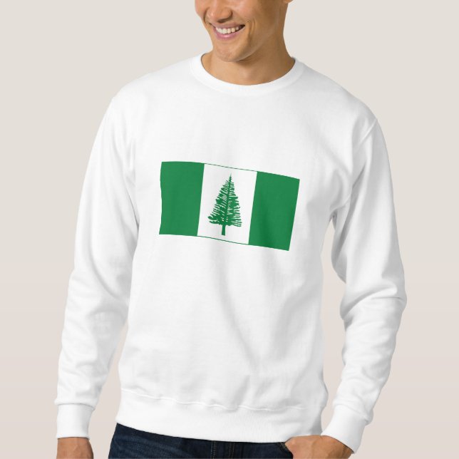 Norfolk Island Flagga Lång Ärmad Tröja (Framsida)