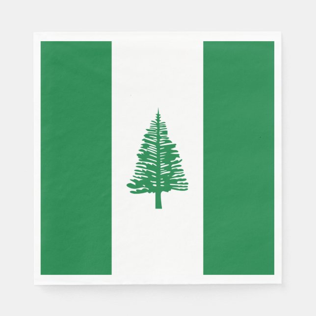Norfolk Island Flagga Pappersservett (Framsidan)