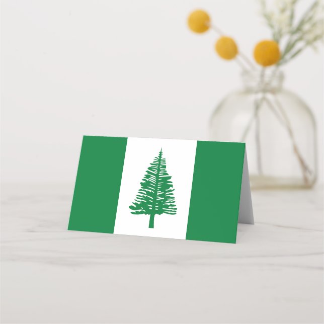 Norfolk Island flagga Placeringskort (Framsida)