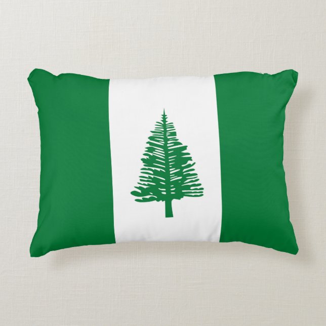 Norfolk Island flagga Prydnadskudde (Framsidan)