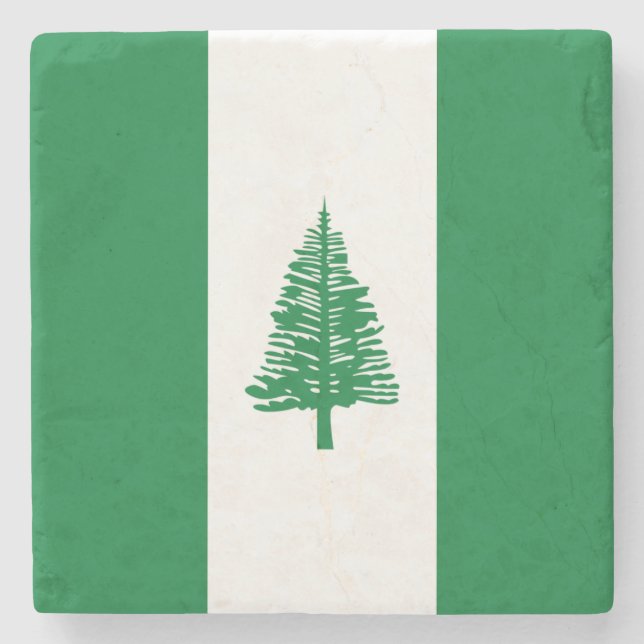 Norfolk Island Flagga Stenunderlägg (Framsidan)