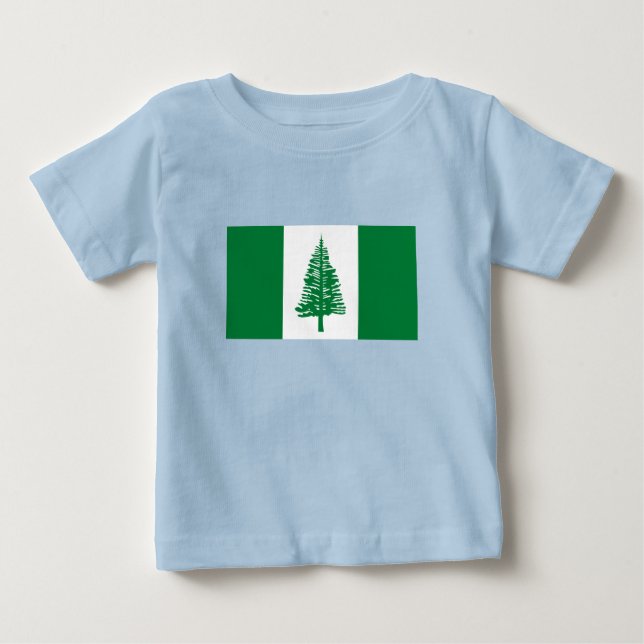 Norfolk Island Flagga T Shirt (Framsida)