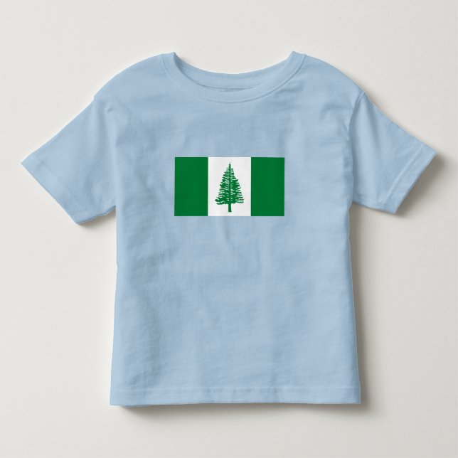 Norfolk Island Flagga T Shirt (Framsida)
