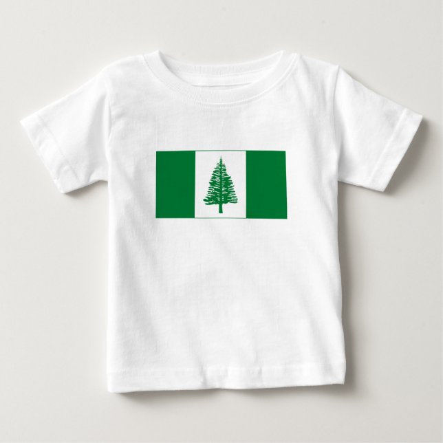 Norfolk Island Flagga T Shirt (Framsida)