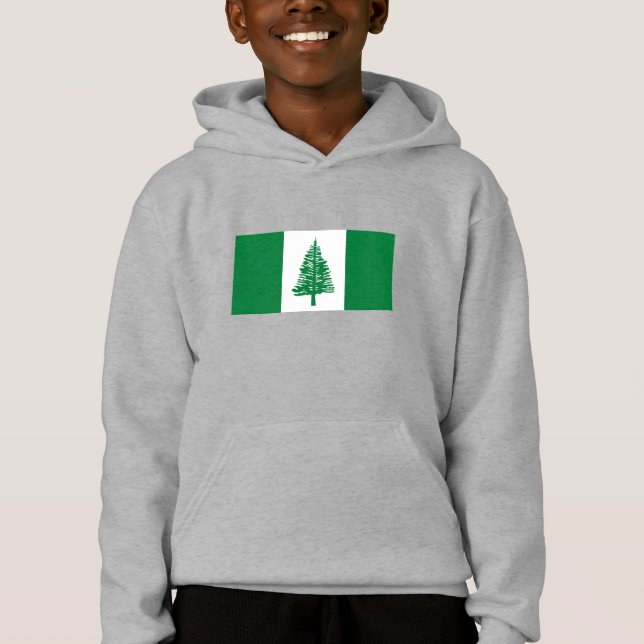 Norfolk Island Flagga T Shirt (Framsida)