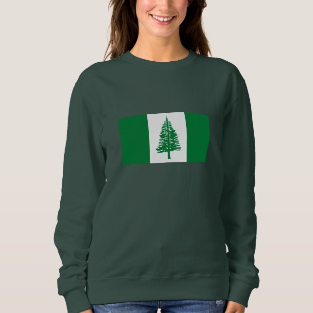 Norfolk Island Flagga T Shirt (Framsida)