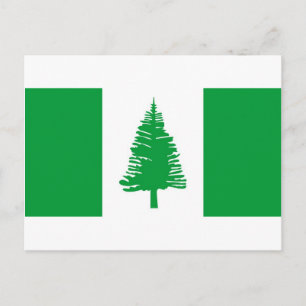 Norfolk Island flagga Vykort