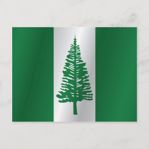 Norfolk Island flagga Vykort