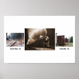 Norfolk och Western 611-Roanoke-andan Poster