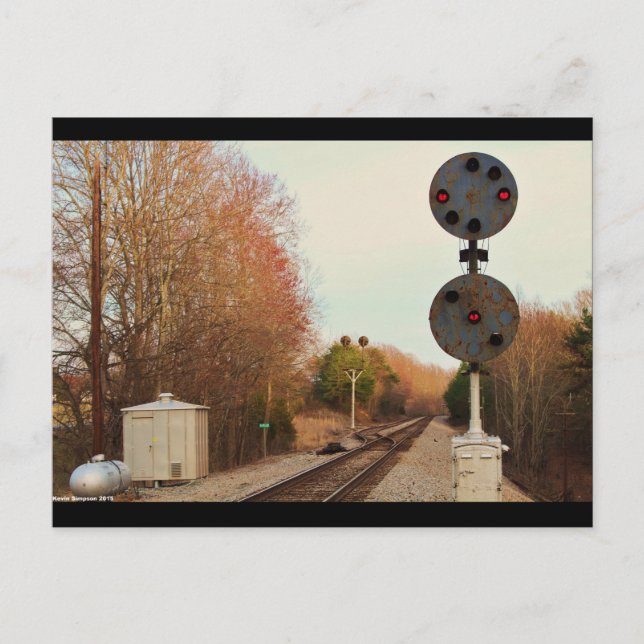 NORFOLK OCH WESTERN SIGNAL VYKORT (Framsida)