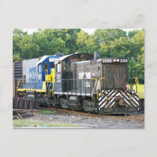 Norfolk Southern SW- 1001 2105 & CSX 1537 Vykort