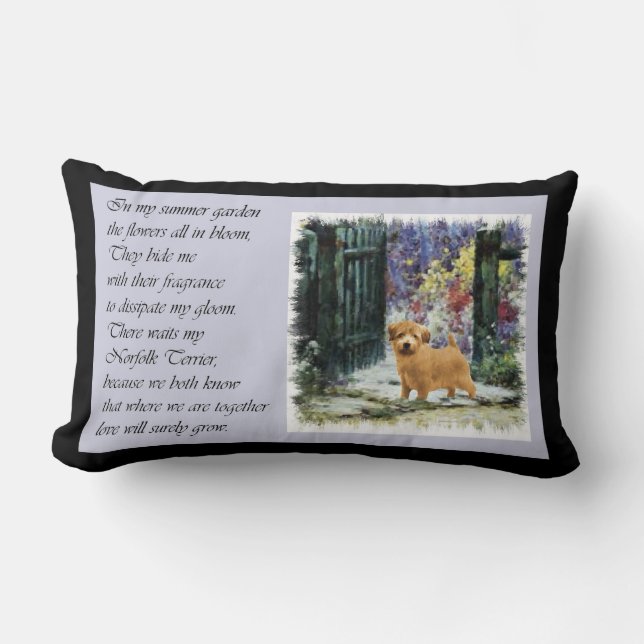 Norfolk Terrier Art Gifts Lumbarkudde (Framsida)