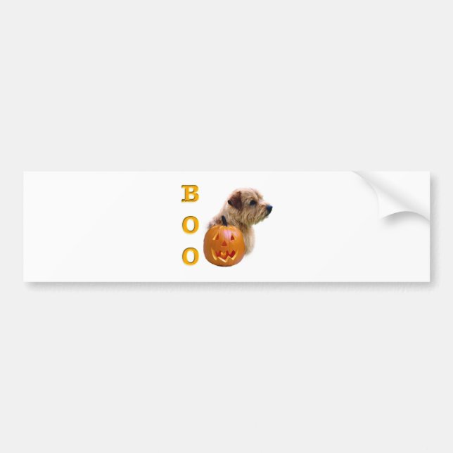 Norfolk Terrier Boo Bildekal (Framsidan)