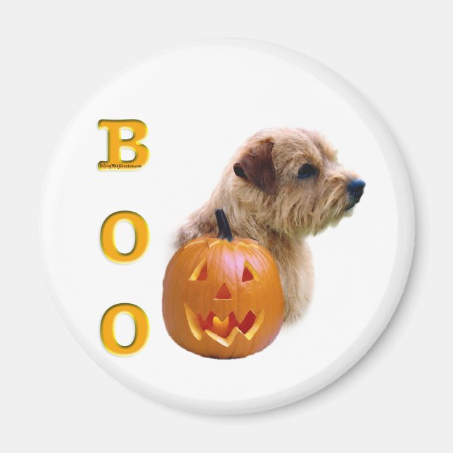 Norfolk Terrier Boo Magnet (Framsidan)