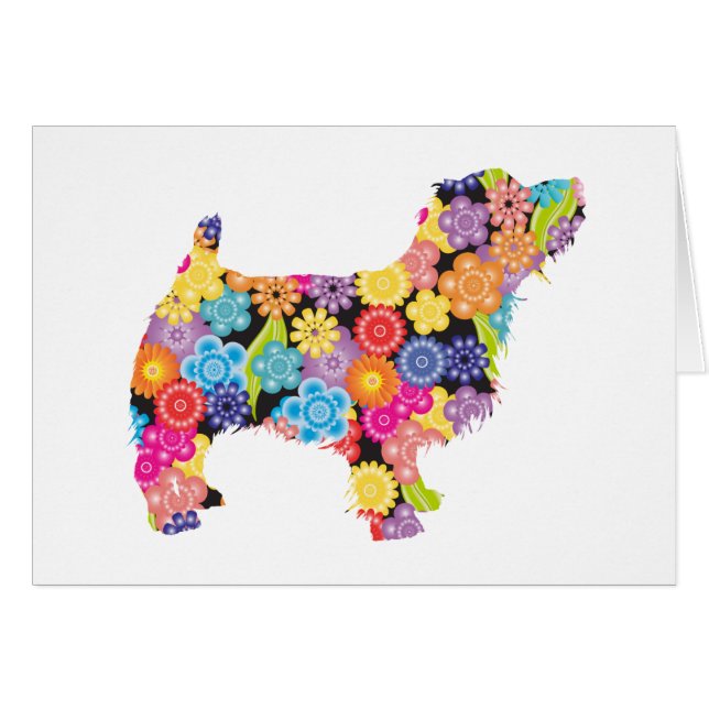 Norfolk Terrier Hälsningskort (Framsidan Horizontal)