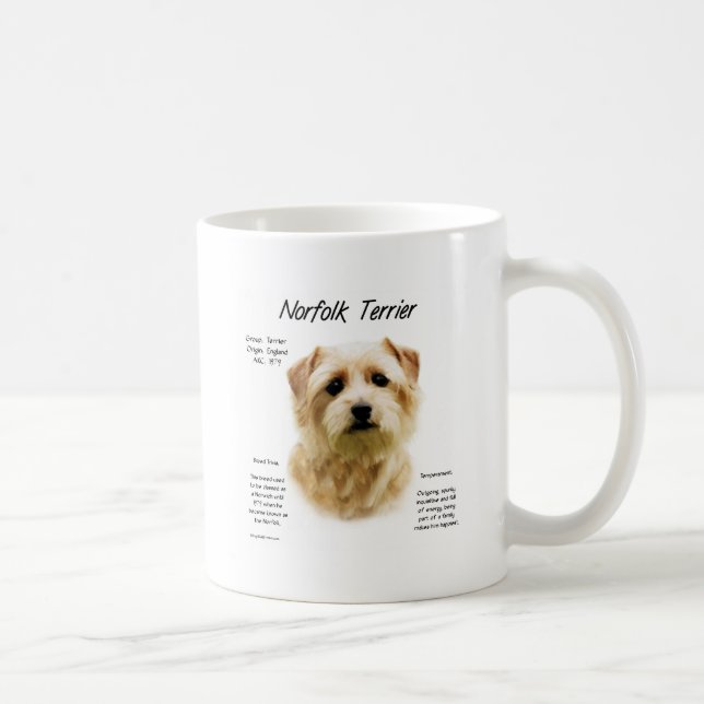 Norfolk Terrier History Design Kaffemugg (Höger)