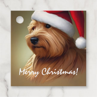 Norfolk Terrier jul Gåvor Etiketter