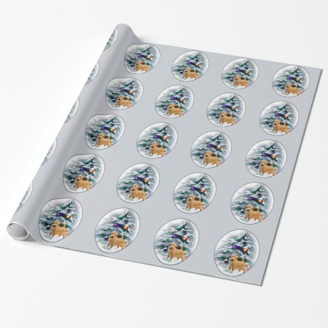 Norfolk Terrier jul Presentpapper (Utrullad)