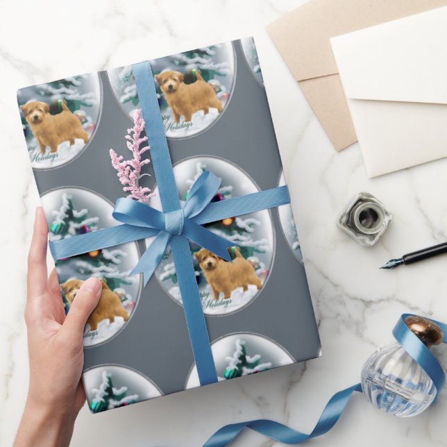 Norfolk Terrier jul Presentpapper (Gifting)