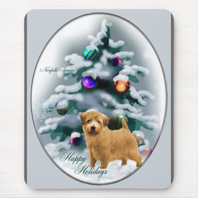 Norfolk Terrier-julgåvor Musmatta (Framsidan)