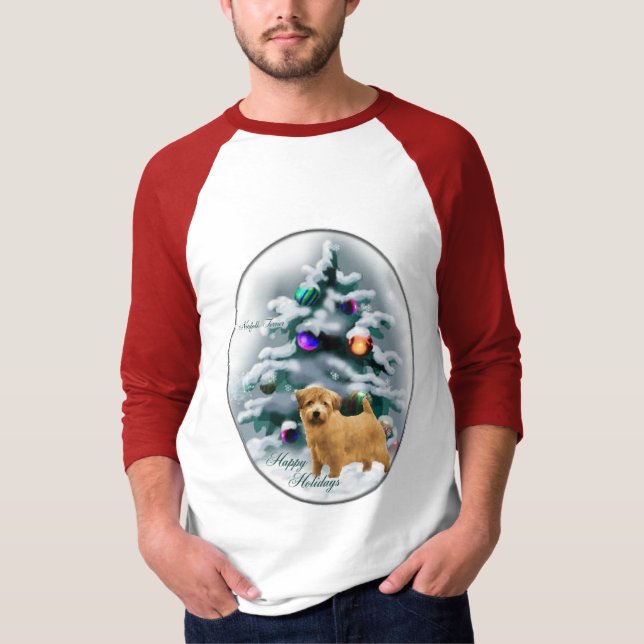 Norfolk Terrier-julgåvor Tee (Framsida)