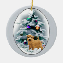 Norfolk Terrier-julklappar Ornament