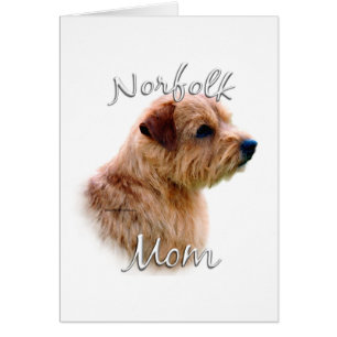 Norfolk Terrier Mamma 2 Hälsningskort
