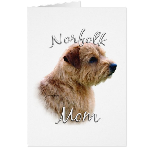 Norfolk Terrier Mamma 2 Hälsningskort (Framsidan)