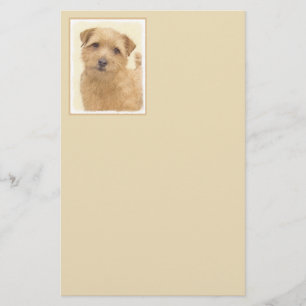 Norfolk Terrier Painting - Original Hund Art Brevpapper