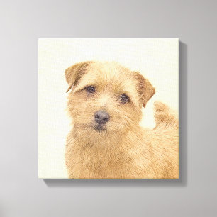 Norfolk Terrier Painting - Original Hund Art Canvastryck