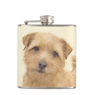 Norfolk Terrier Painting - Original Hund Art Fickplunta