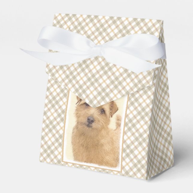 Norfolk Terrier Painting - Original Hund Art Presentaskar (Framsidan Sidan)