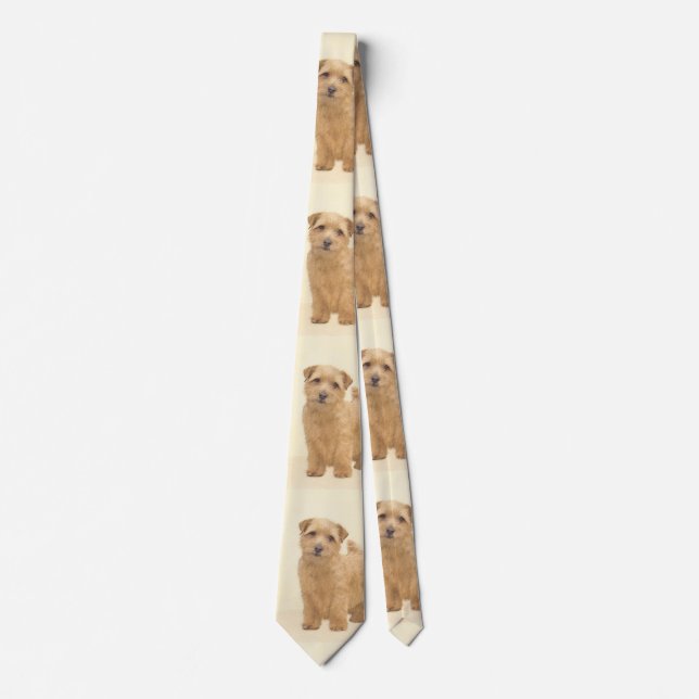 Norfolk Terrier Painting - Original Hund Art Slips (Framsida)