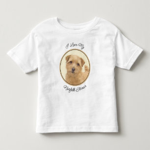 Norfolk Terrier Painting - Original Hund Art T Shirt