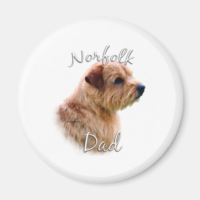 Norfolk Terrier Pappa 2 Magnet (Framsidan)