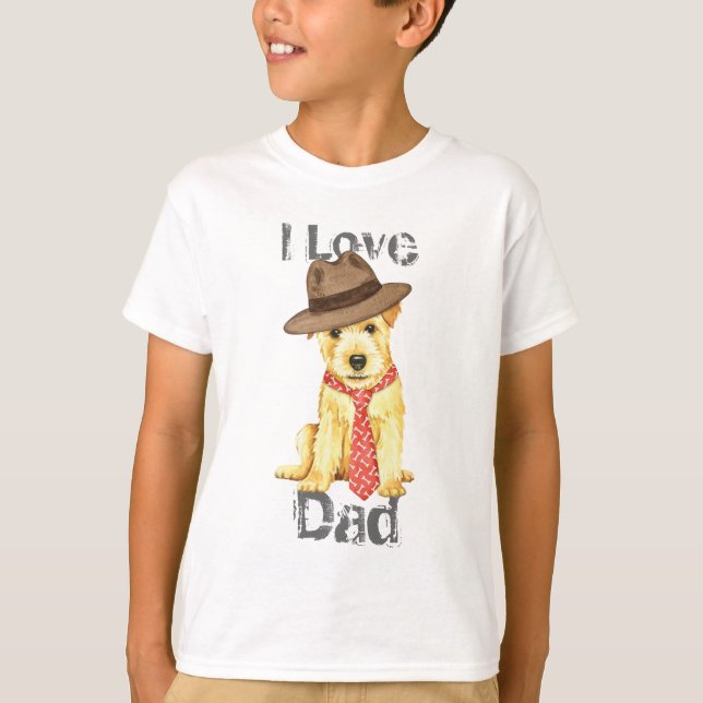 Norfolk Terrier Pappa T Shirt (Framsida)