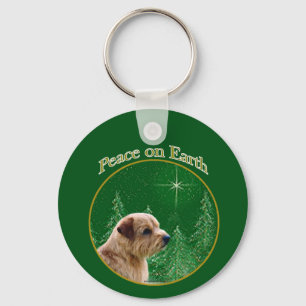 Norfolk Terrier Peace Nyckelring