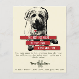 Norfolk Terrier Trendig Hund Walking Flyer