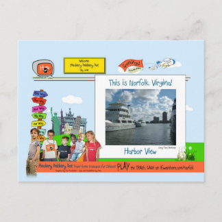 Norfolk, VA! Habor-vy Vykort