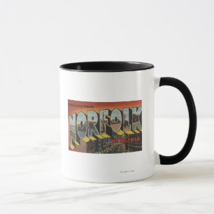 Norfolk Virginia - stora brevplatser Mugg