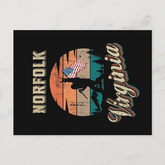 Norfolk Virginia Vykort (Framsida)