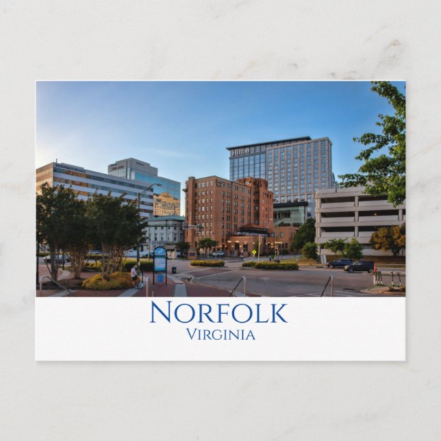 Norfolk, Virginia Vykort (Framsida)