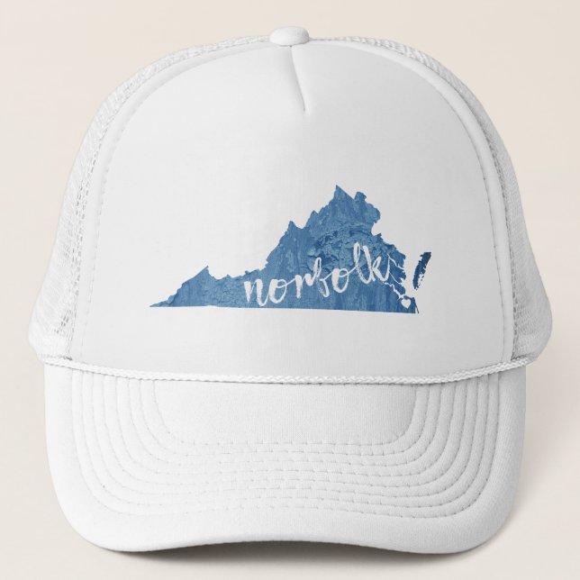 Norfolk Virginia Wood Grain Keps (Framsida)