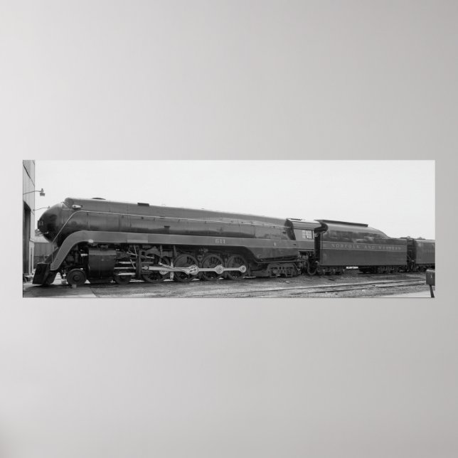 Norfolk & Western Railway's #611 Poster (Framsidan)