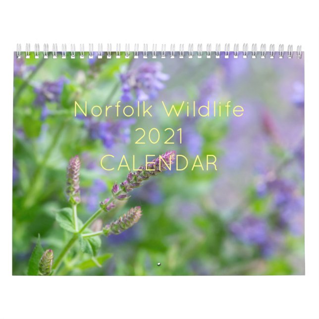 Norfolkkalender för vilda djur och växter med blom kalender (Omslag)