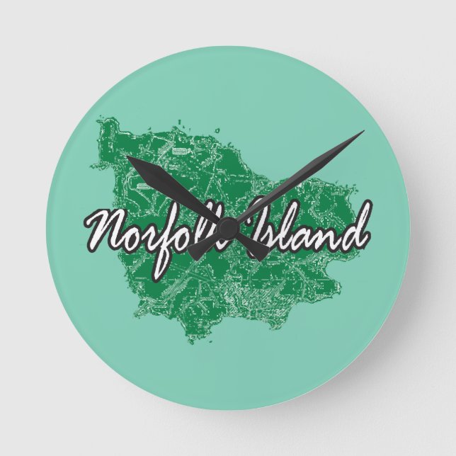 Norfolkön Rund Klocka (Framsida)